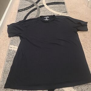 Time Space Mens 2xl 100%cotton Black Tee